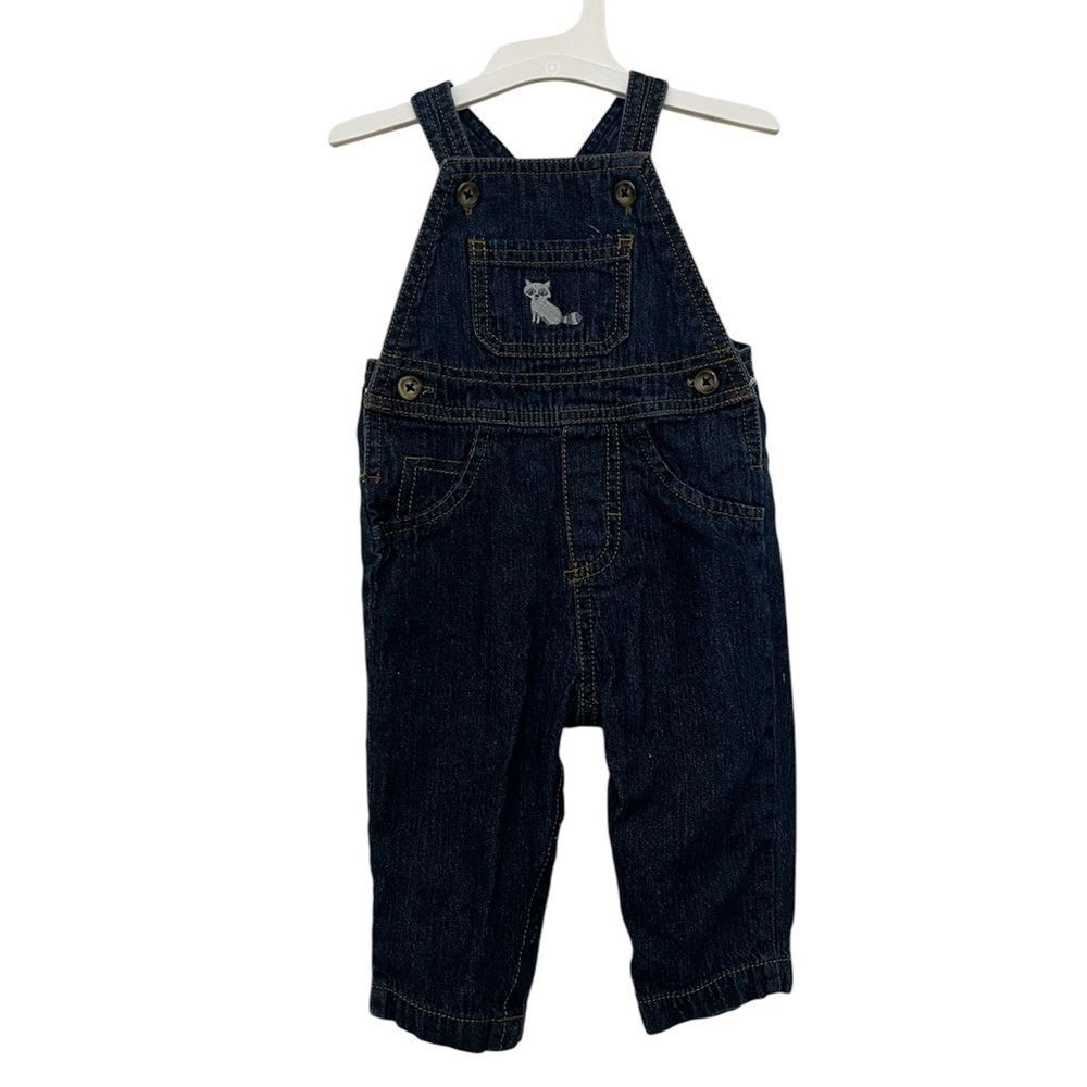 Carter’s Just One You Blue Denim Cotton Bibs Overalls Baby Size 6 Months